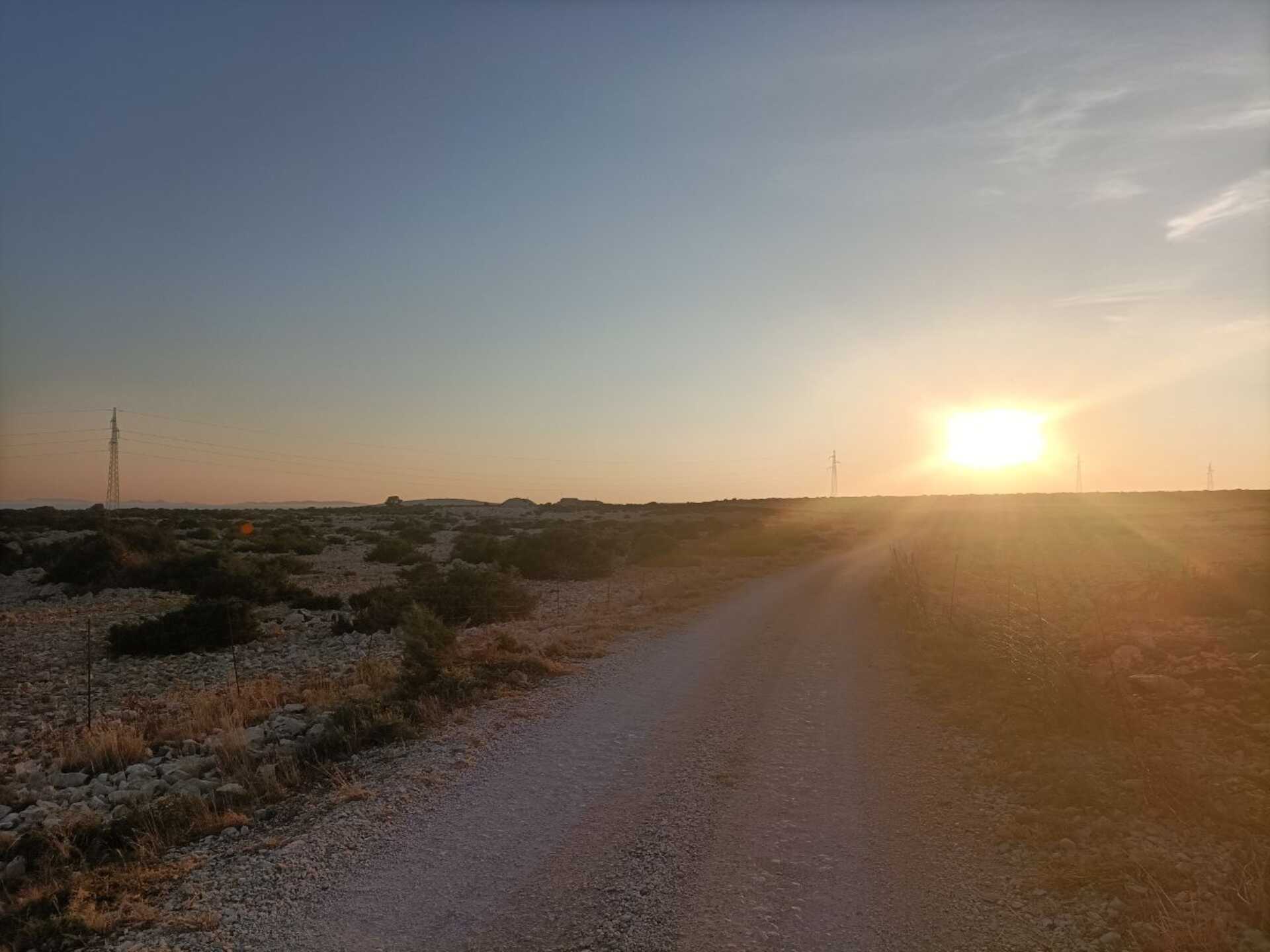 Weg zum Campingplatz